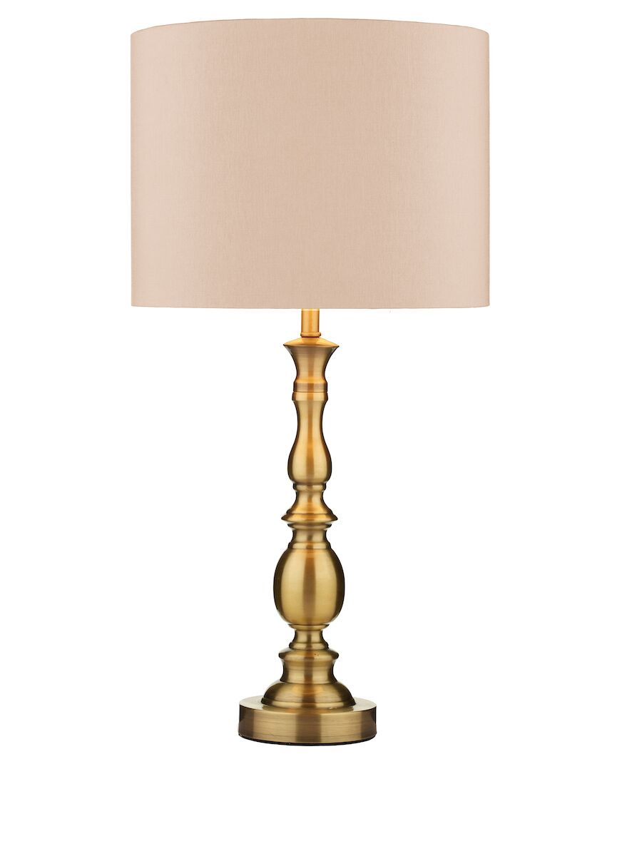 Madrid Table Lamp Antique Brass With Shade <br>Antique Bronze