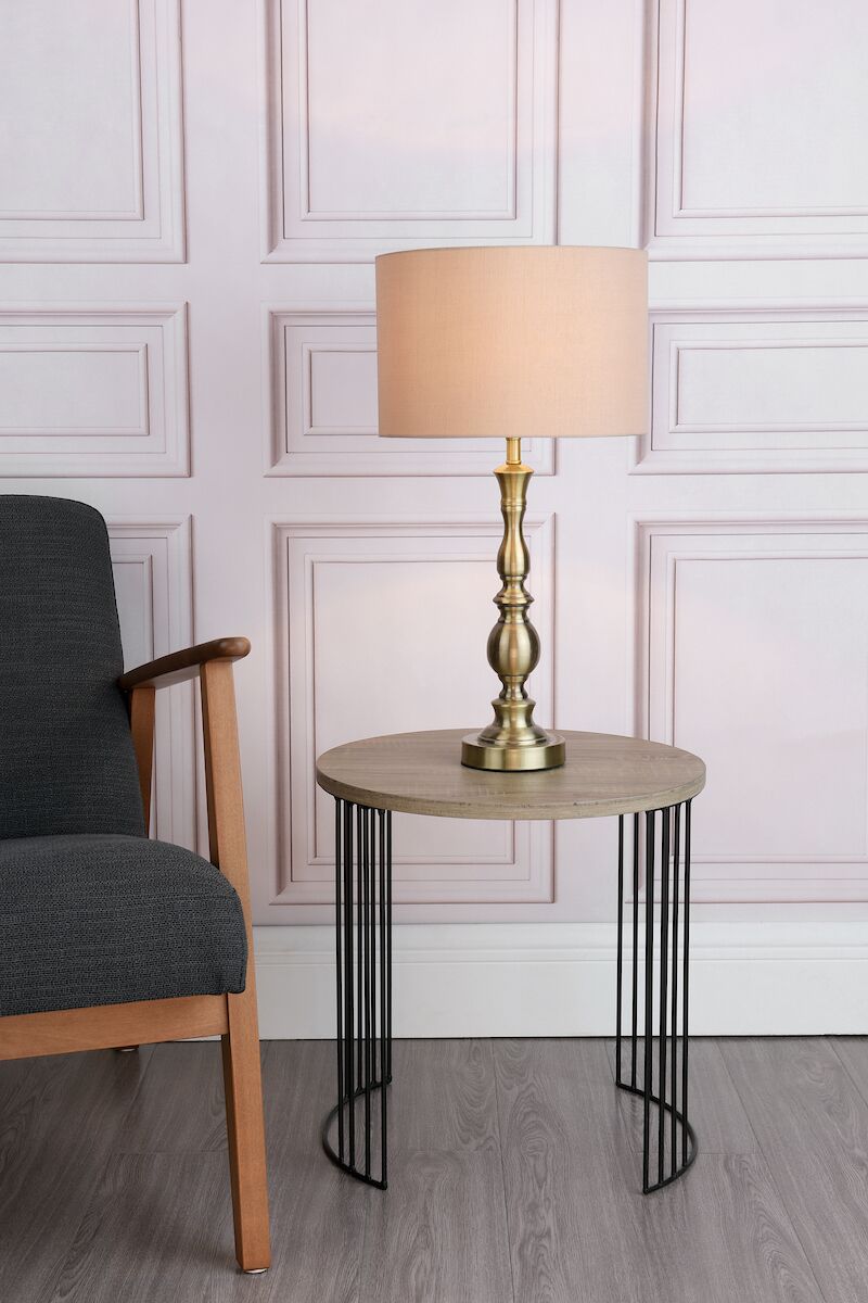 Madrid Table Lamp Antique Brass With Shade <br>Antique Bronze - Image 5