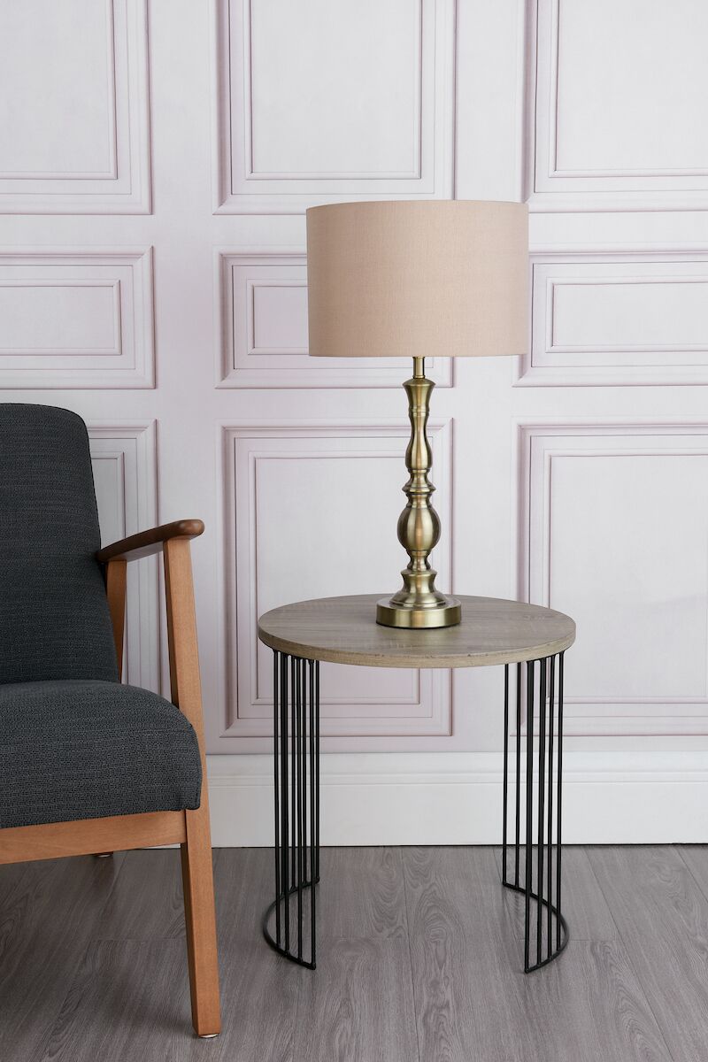 Madrid Table Lamp Antique Brass With Shade <br>Antique Bronze - Image 6