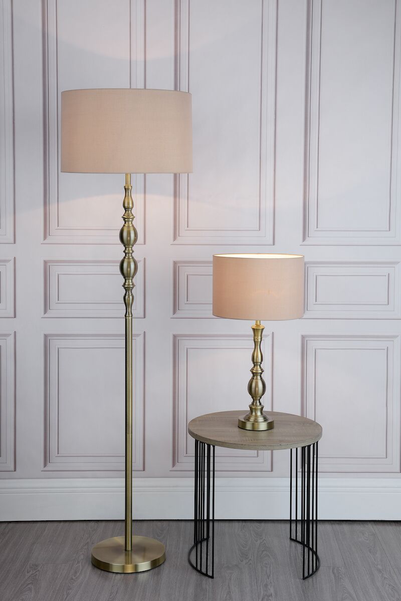 Madrid Table Lamp Antique Brass With Shade <br>Antique Bronze - Image 7
