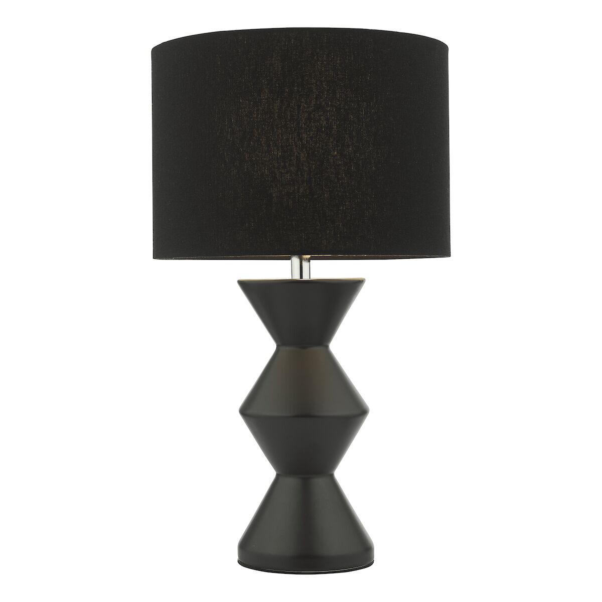 Max Table Lamp Black Ceramic With Shade <br>Black Ceramic