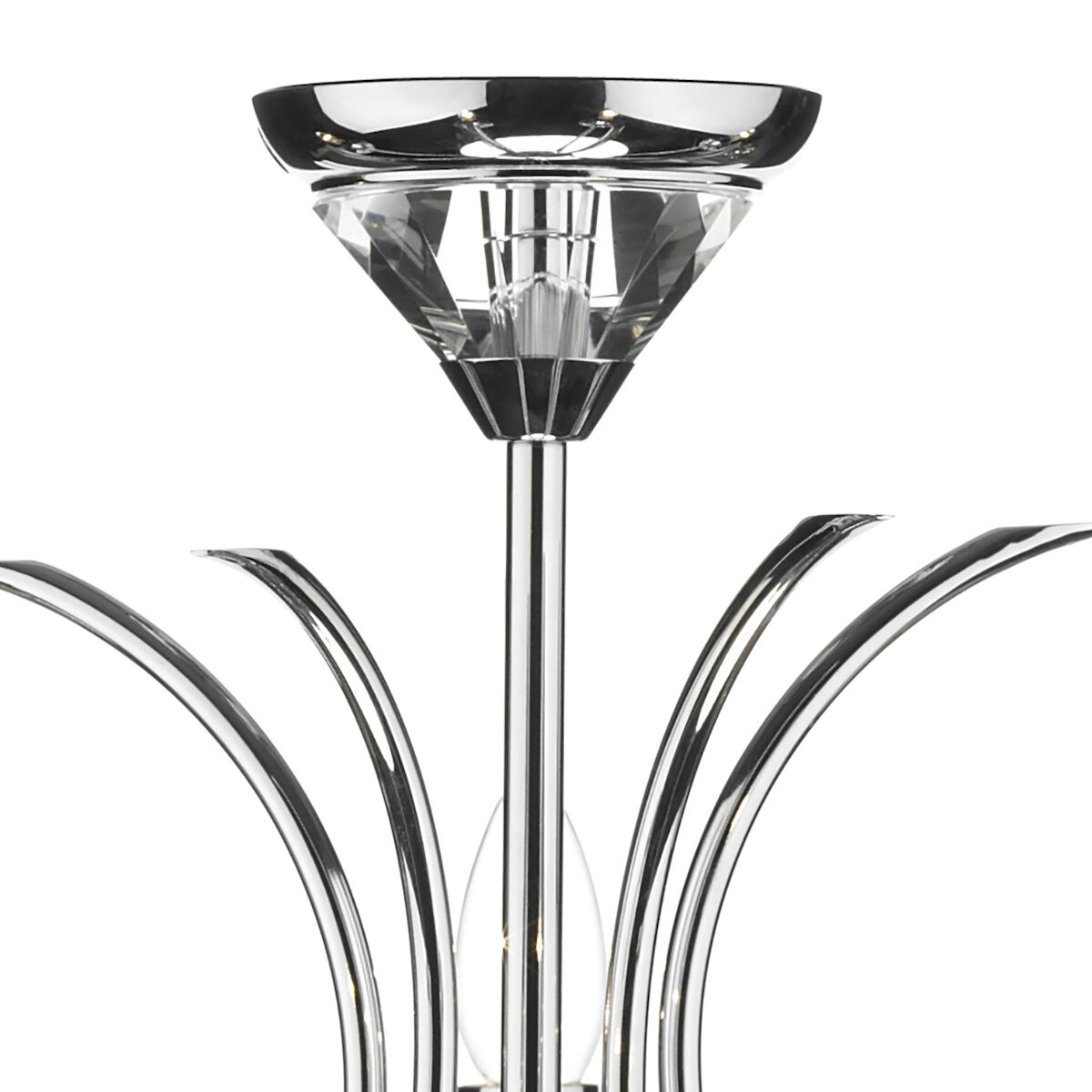Medusa 5 Light Dual Mount Pendant K9 Crystal Polished Chrome<br>Polished Chrome - Image 2