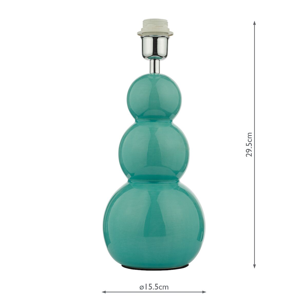 Mia Table Lamp Teal Ceramic Base Only<br>Green Ceramic - Image 6