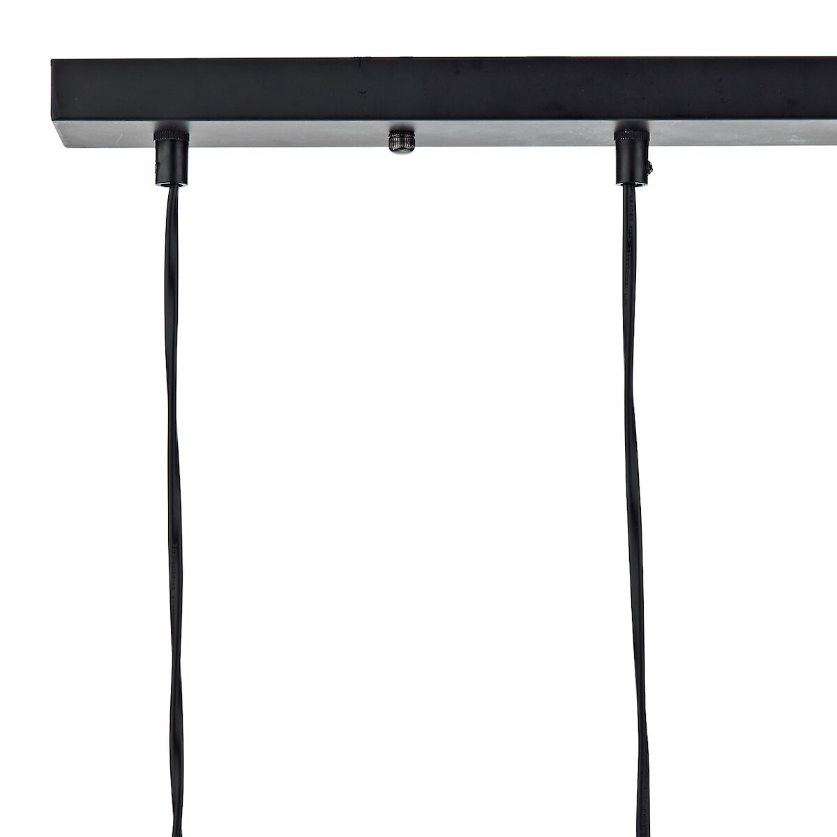 Midi 3 Light Bar Pendant Black & Bright Copper Detail<br>Matt Black - Image 4