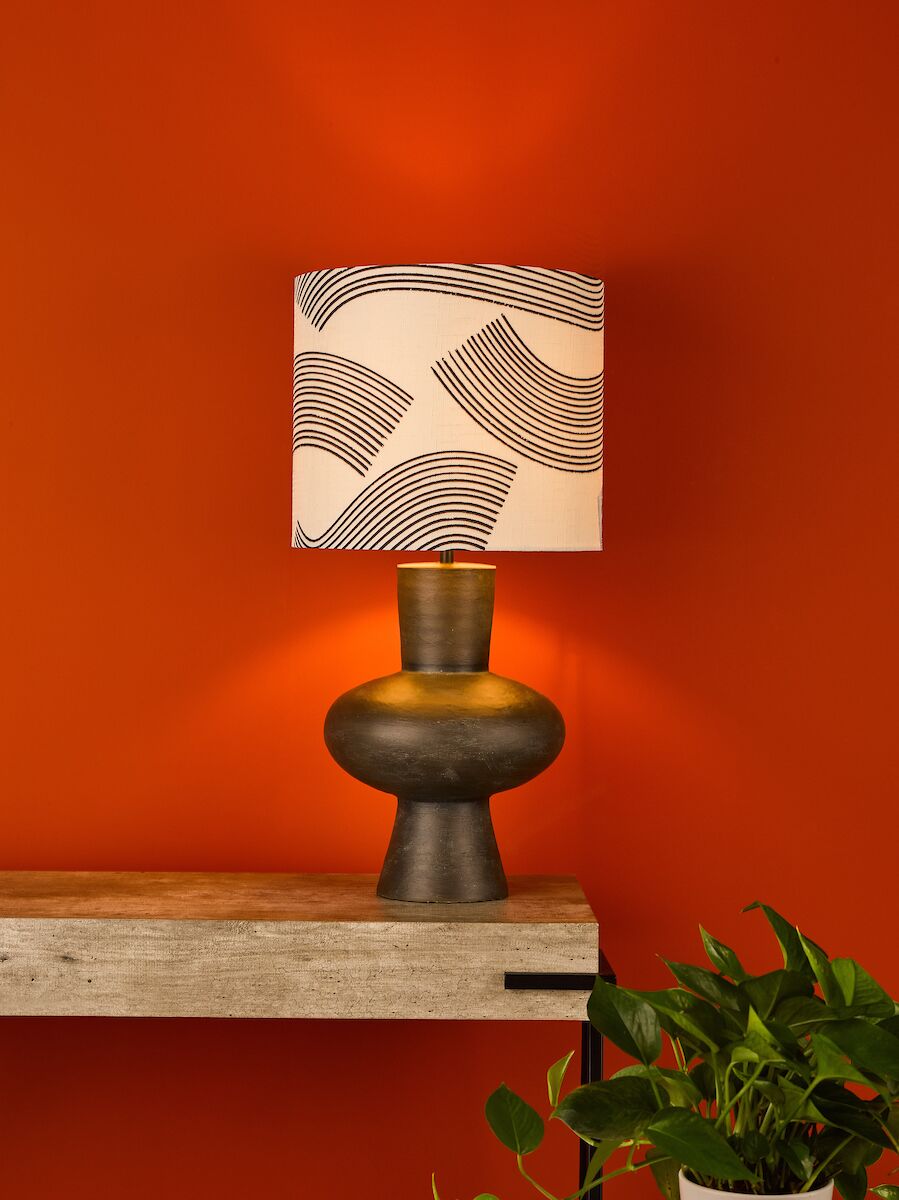 Miho Table Lamp Black/Bronze With Shade <br>Black - Image 5