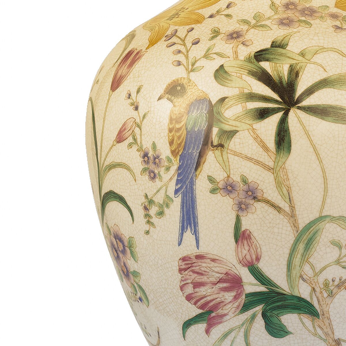 Mimosa Table Lamp Floral/Bird Print Base Only<br>Ceramic - Image 3