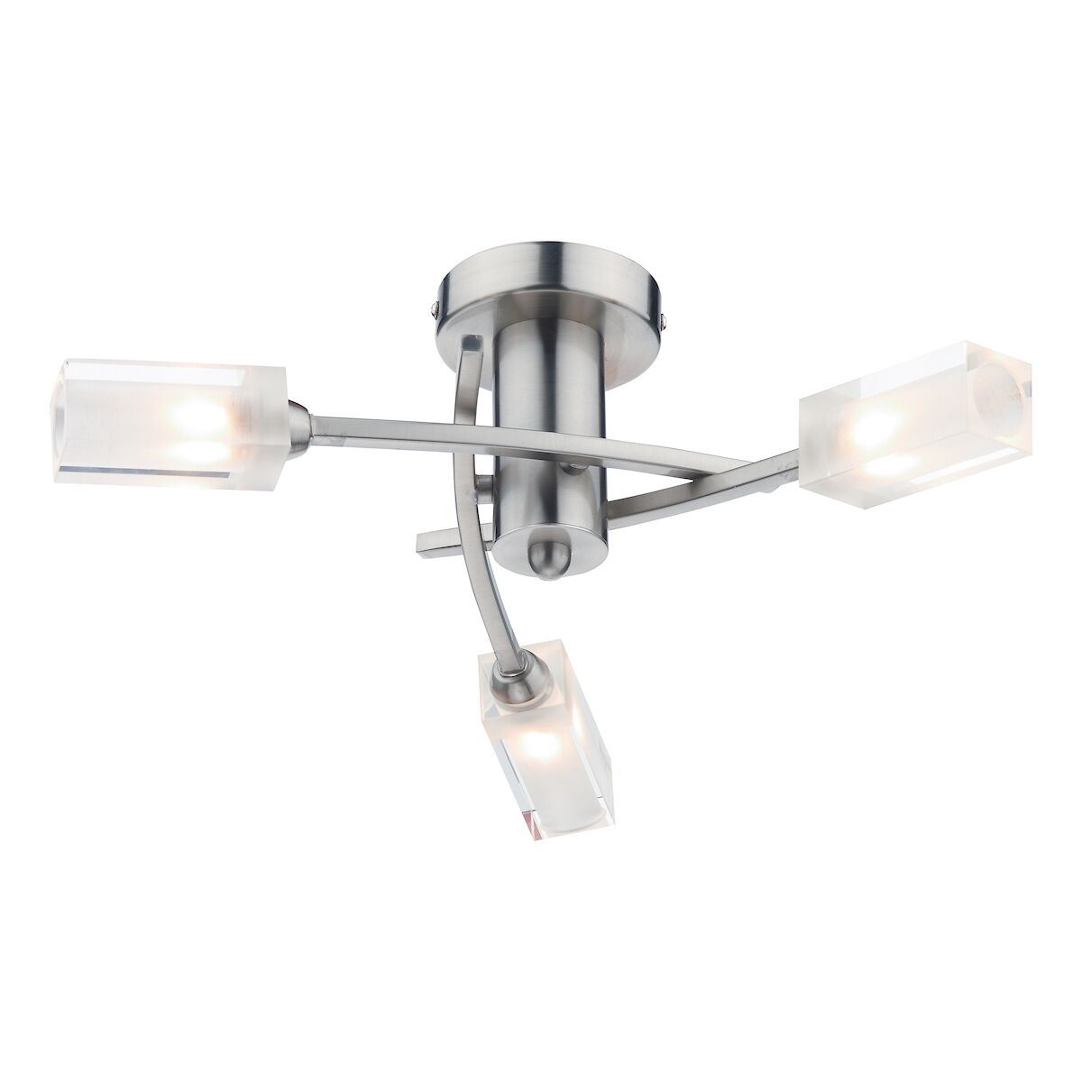 Morgan 3 Light Semi Flush Satin Chrome<br>Satin Chrome - Image 5