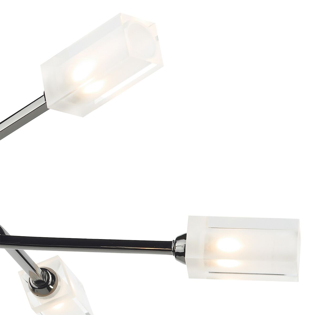 Morgan 6 Light Semi Flush Black Chrome<br>Polished Black Chrome - Image 2