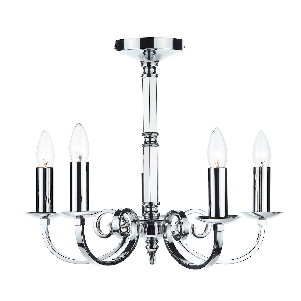 Murray 5 Light Dual Mount Pendant Polished Chrome<br>Polished Chrome