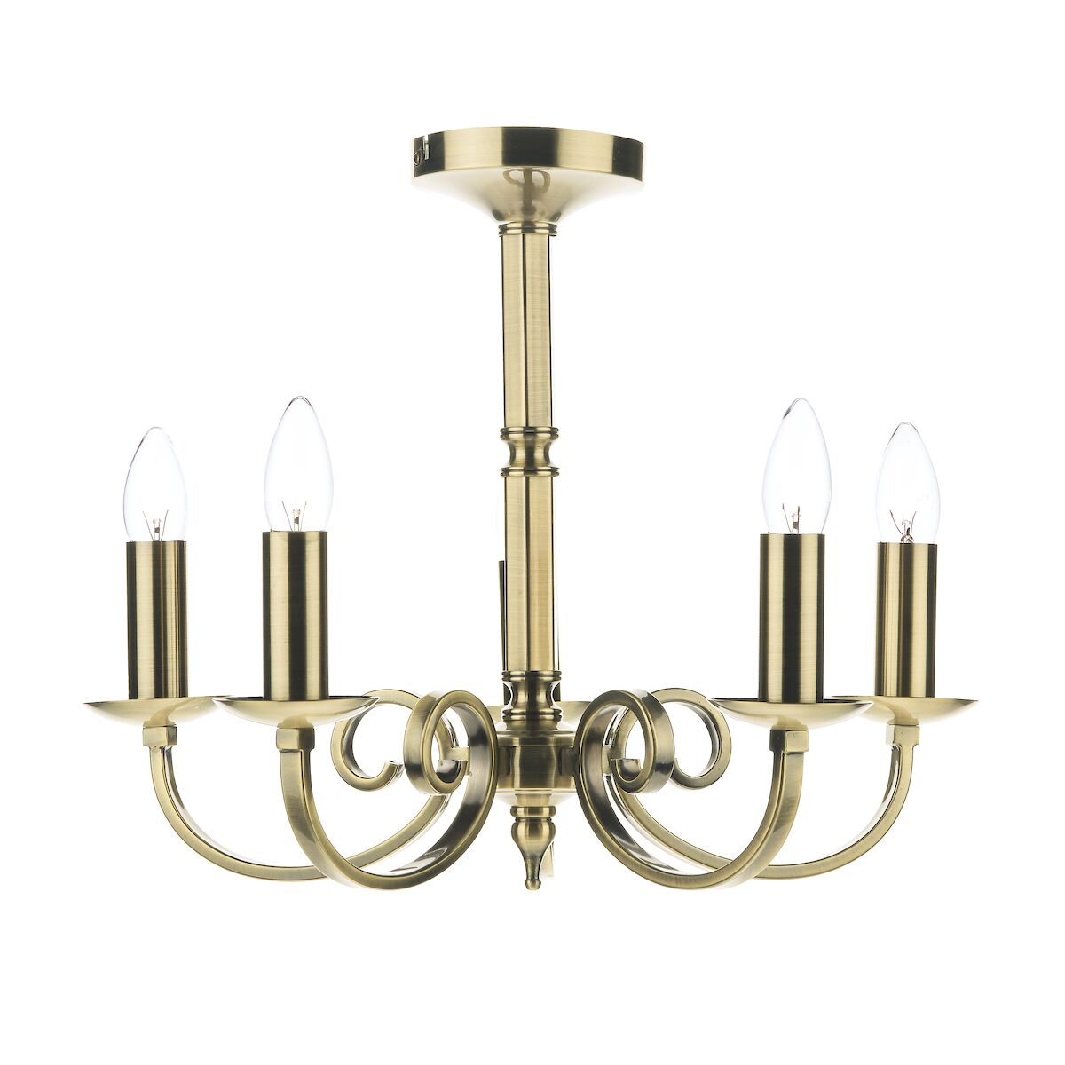 Murray 5 Light Dual Mount Pendant Antique Brass<br>Antique Brass - Image 2