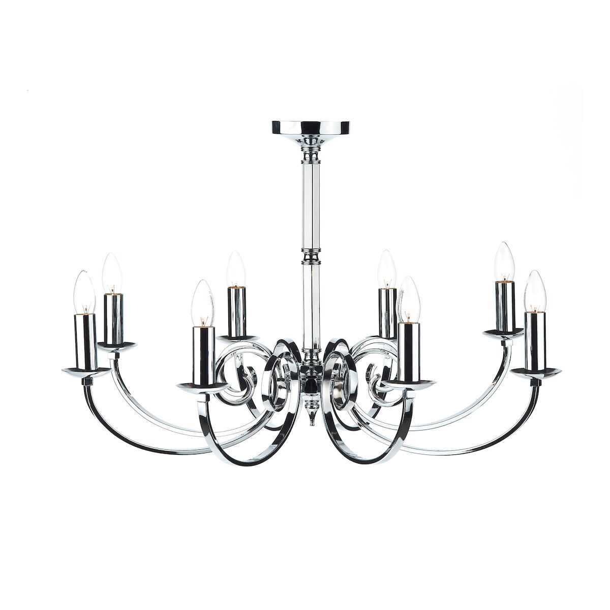 Murray 8 Light Dual Mount Pendant Polished Chrome<br>Polished Chrome - Image 2