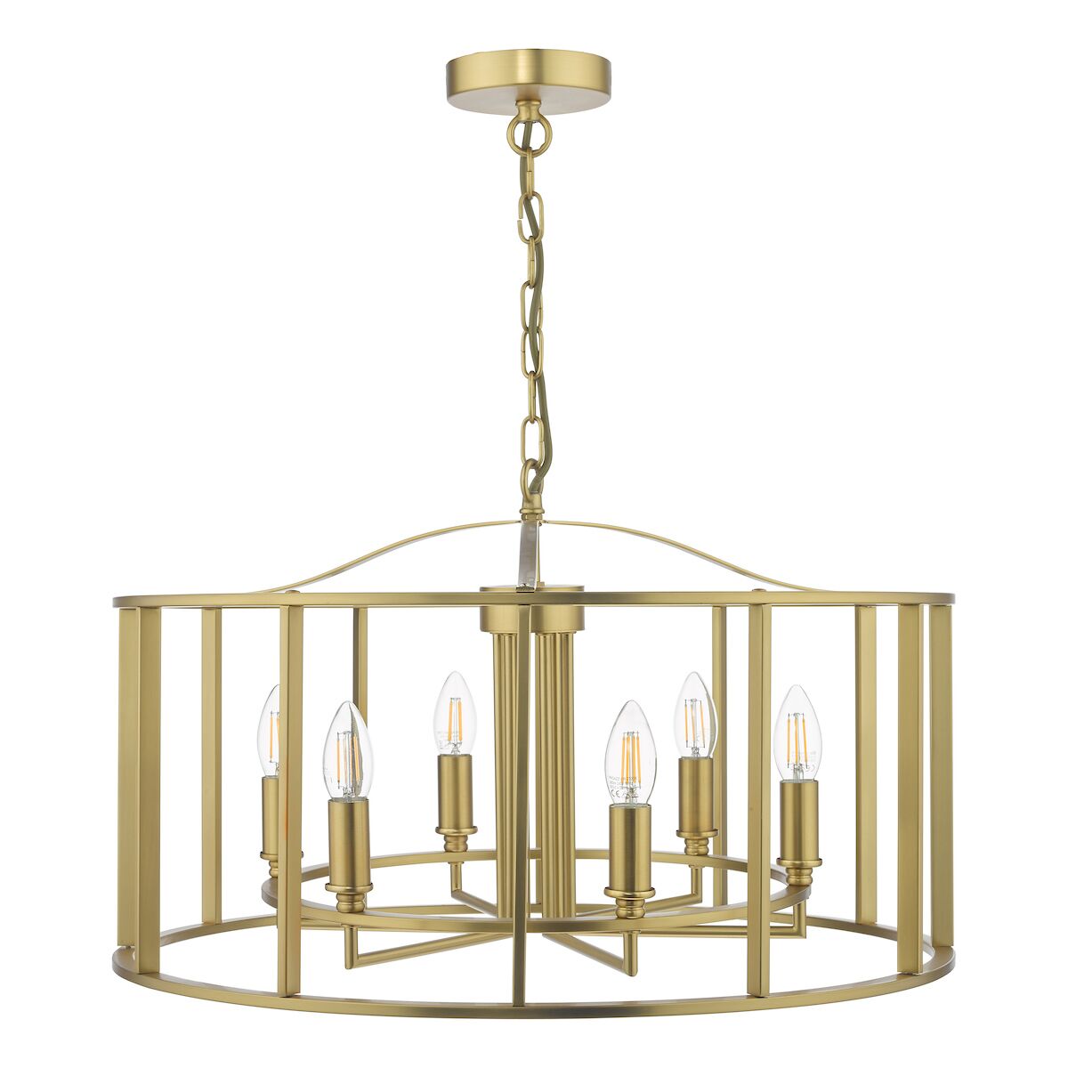 Myka 6 Light Pendant Brushed Bronze<br>Brushed Bronze - Image 2