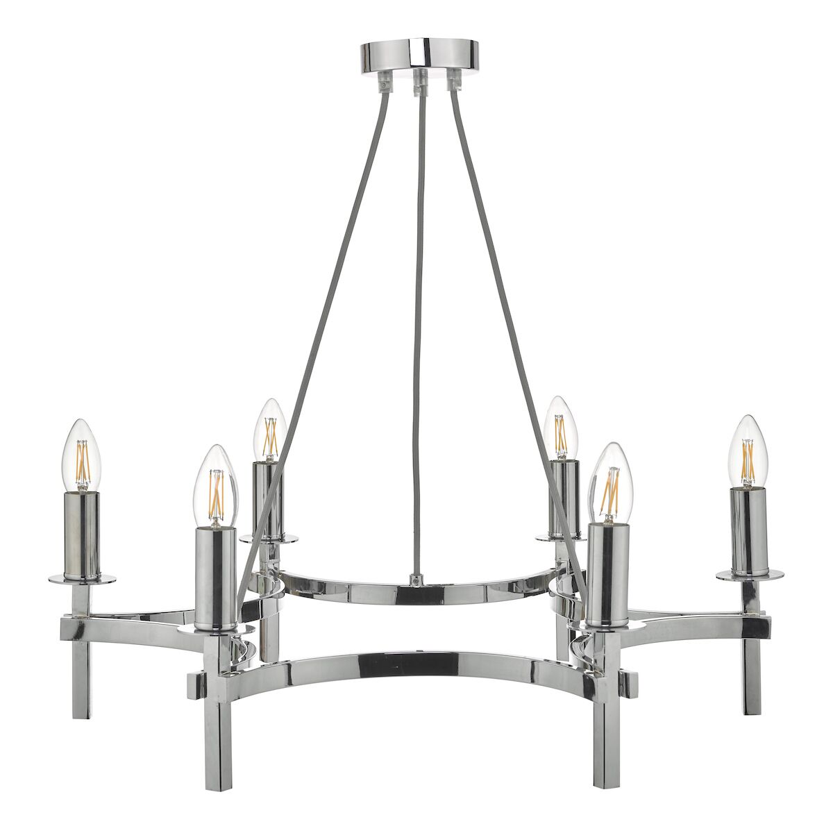 Nacala 6 Light Pendant Polished Chrome<br>Polished Chrome - Image 2