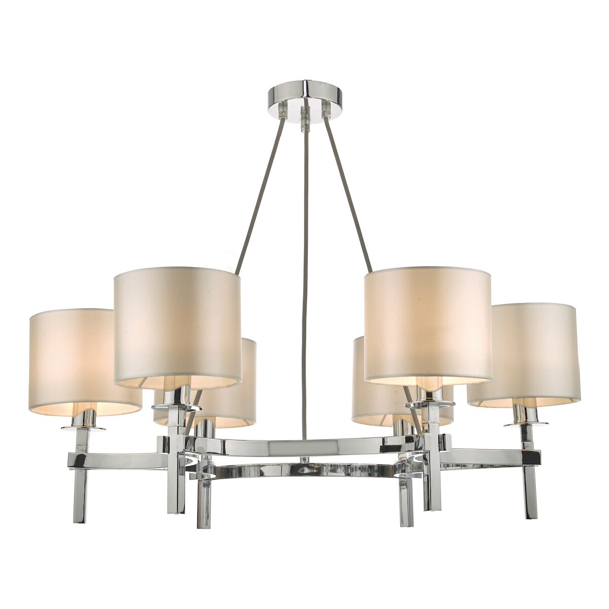 Nacala 6 Light Pendant Polished Chrome<br>Polished Chrome - Image 7