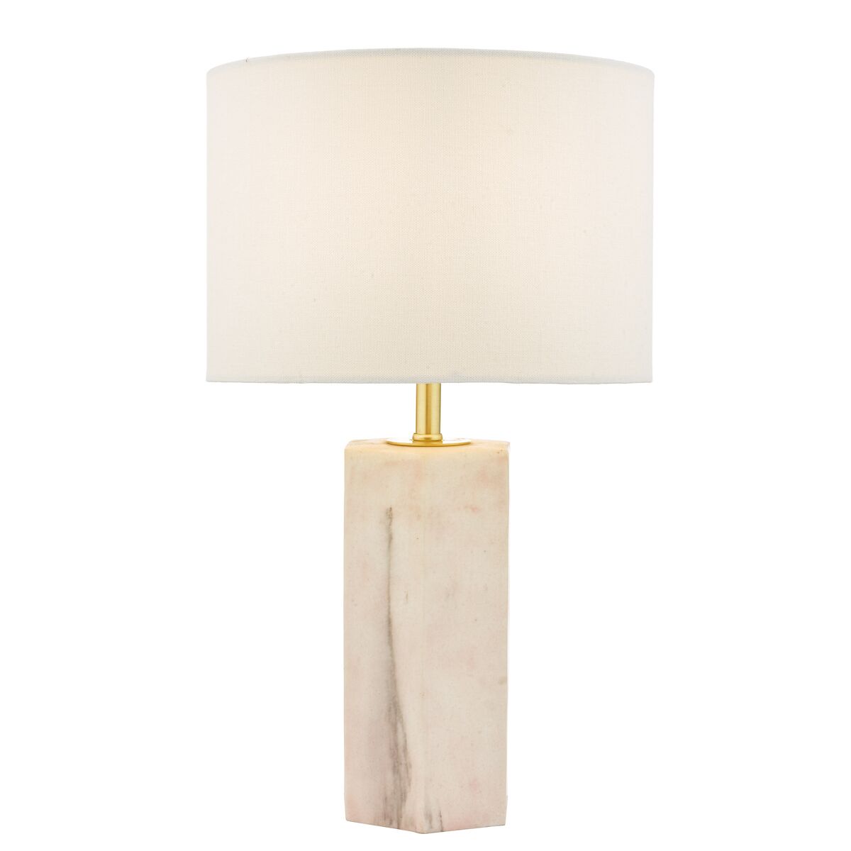 Nalani Table Lamp Pink Marble Effect With Shade <br>Marble Effect