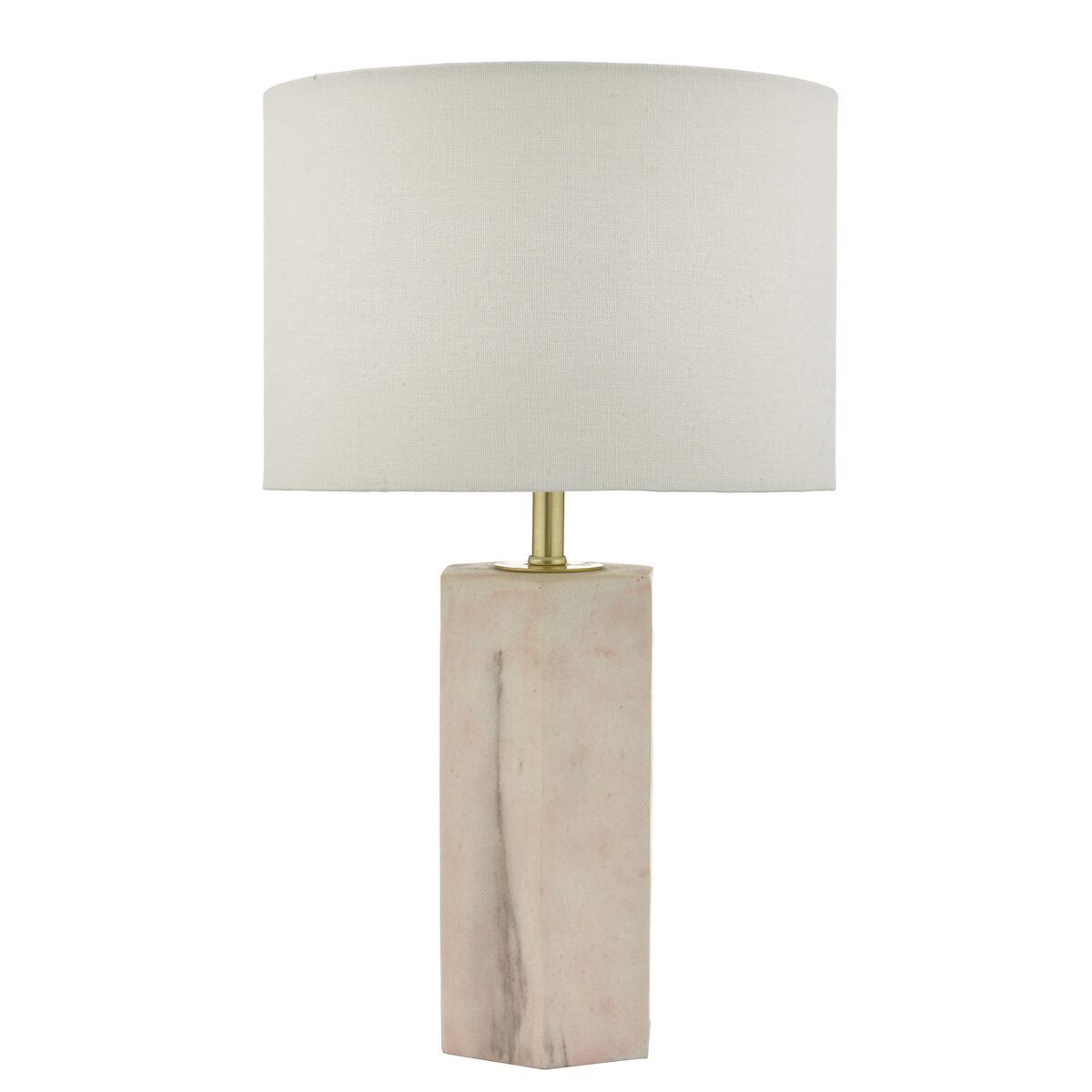 Nalani Table Lamp Pink Marble Effect With Shade <br>Marble Effect - Image 2