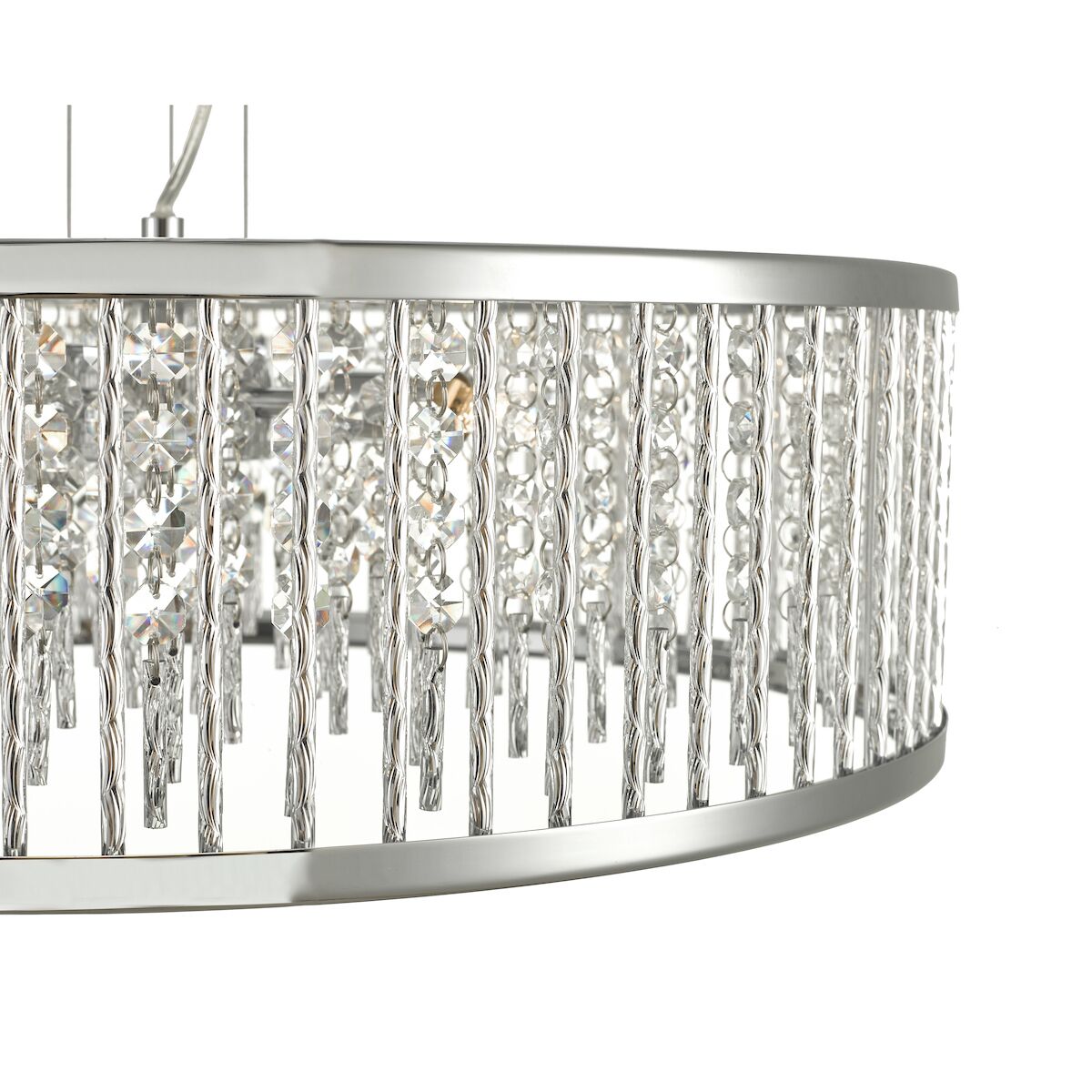 Nantes 5 Light Pendant Polished Chrome Aluminium<br>Polished Chrome - Image 3