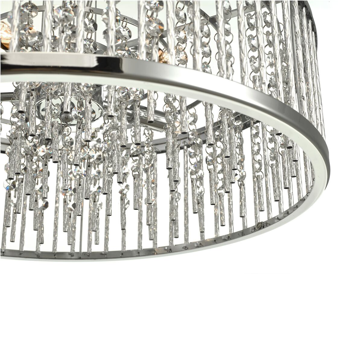 Nantes 5 Light Pendant Polished Chrome Aluminium<br>Polished Chrome - Image 4