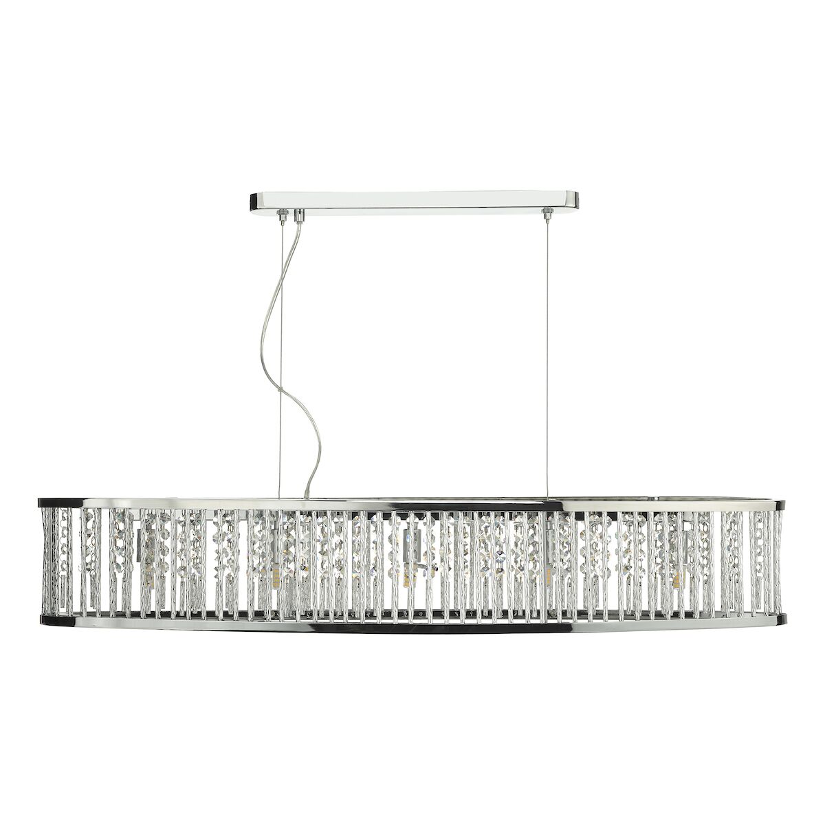 Nantes 5 Light Bar Pendant Polished Chrome Aluminium<br>Polished Chrome - Image 2