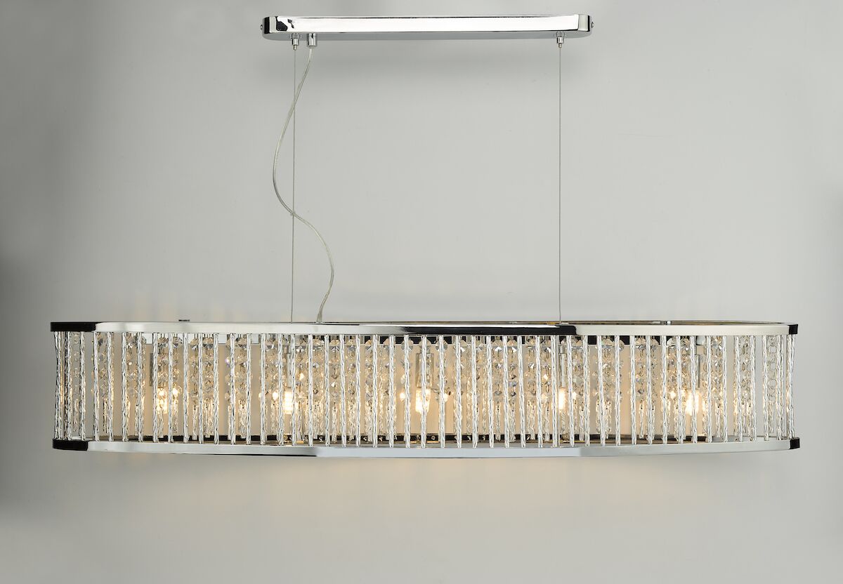 Nantes 5 Light Bar Pendant Polished Chrome Aluminium<br>Polished Chrome - Image 6
