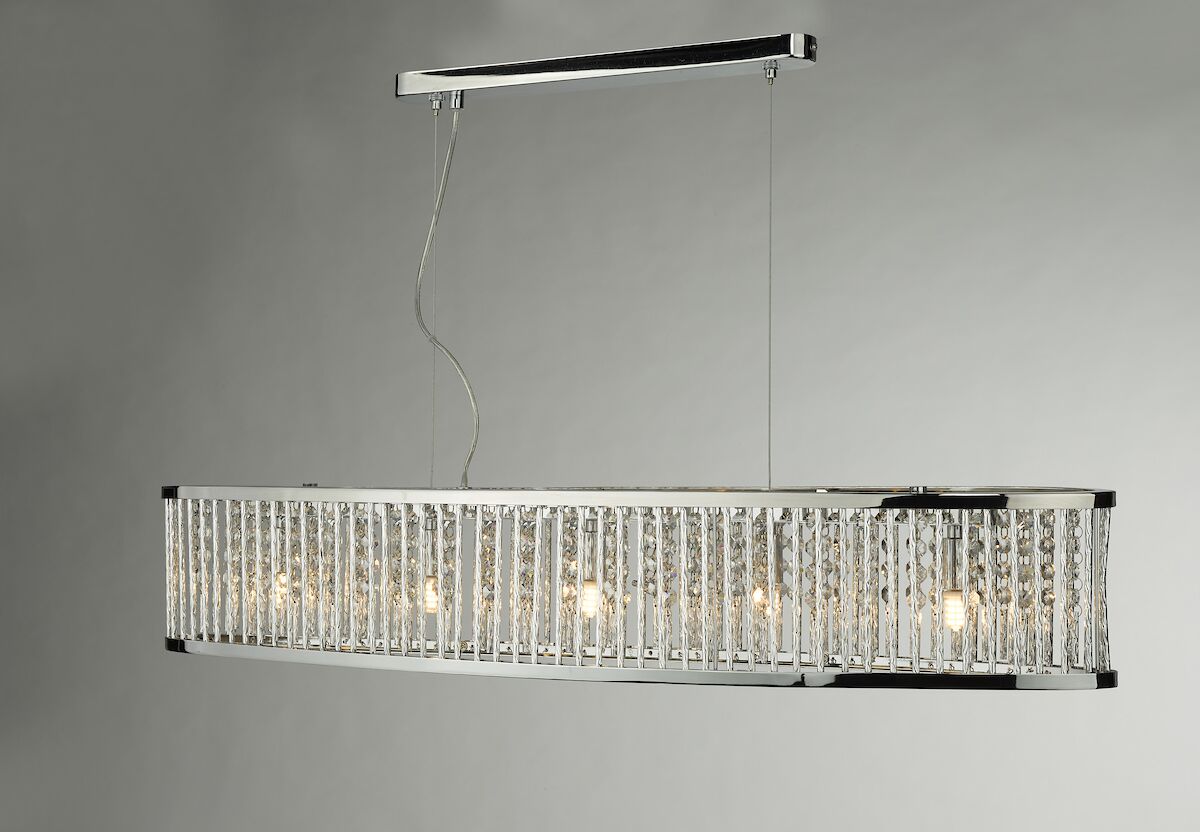 Nantes 5 Light Bar Pendant Polished Chrome Aluminium<br>Polished Chrome - Image 7
