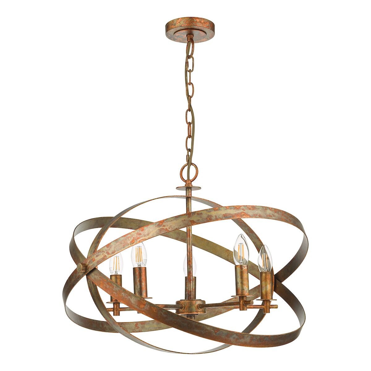 Nitya 5 Light Pendant Mottled Copper<br>Mottled Copper - Image 2