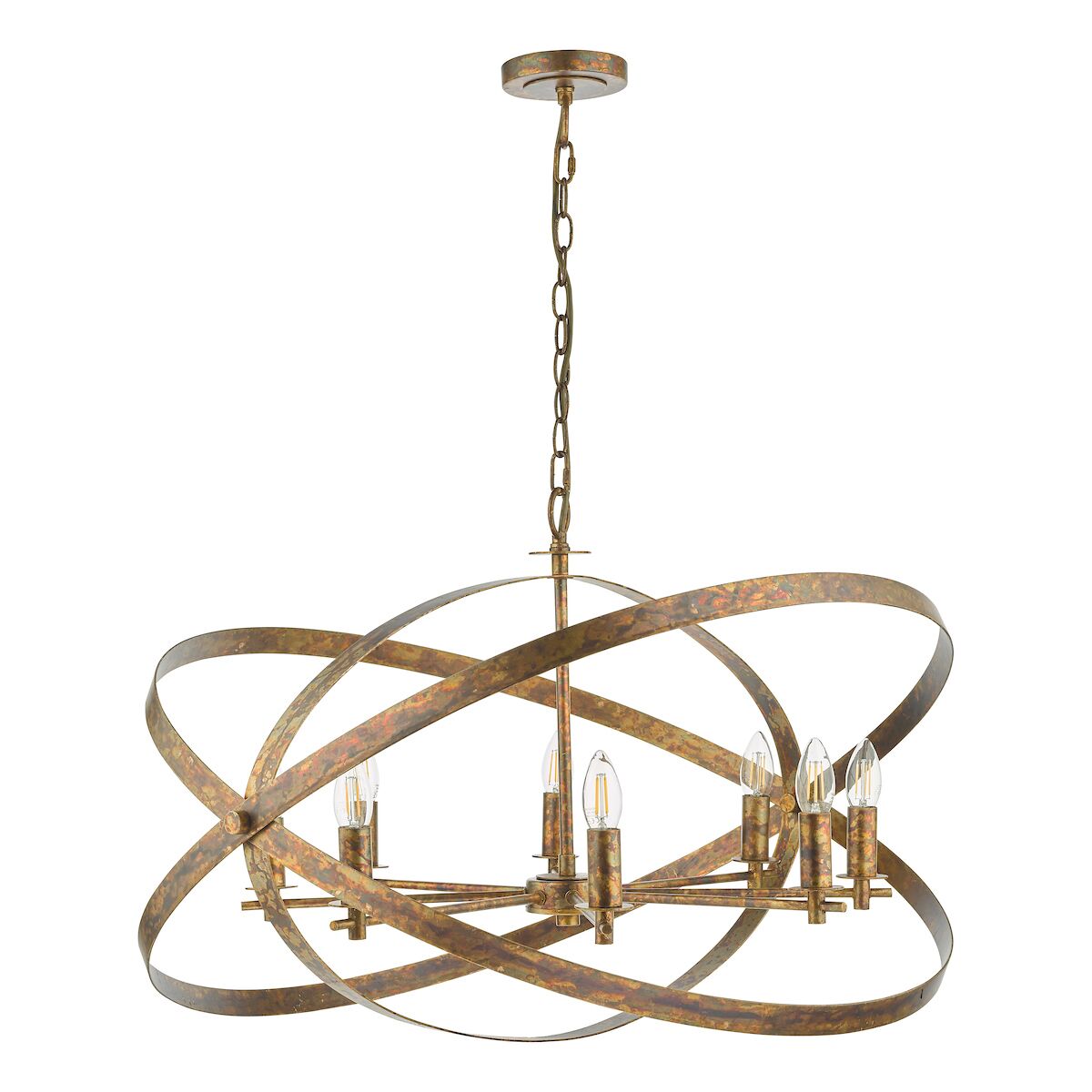 Nitya 8 Light Pendant Mottled Copper<br>Mottled Copper - Image 2