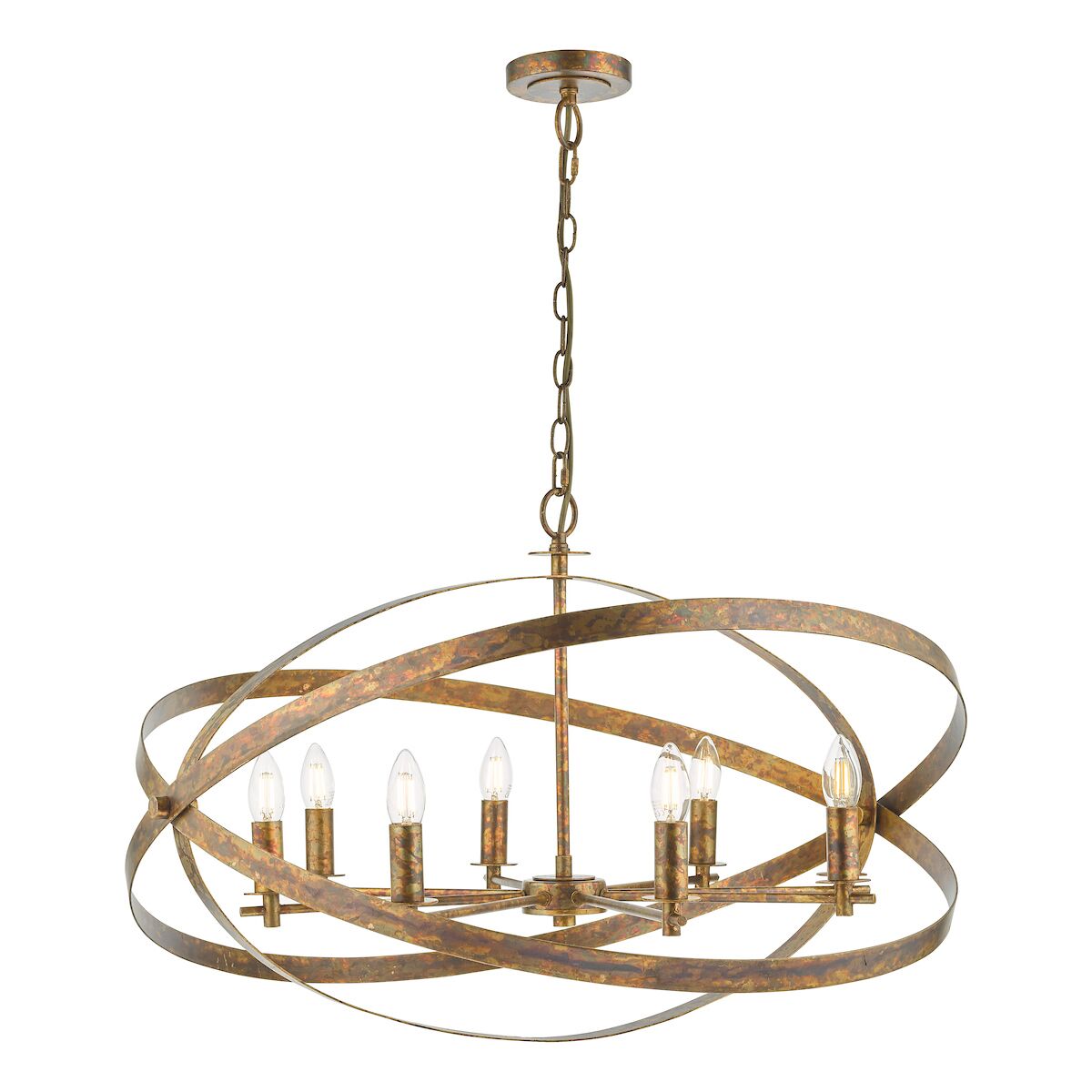Nitya 8 Light Pendant Mottled Copper<br>Mottled Copper - Image 3