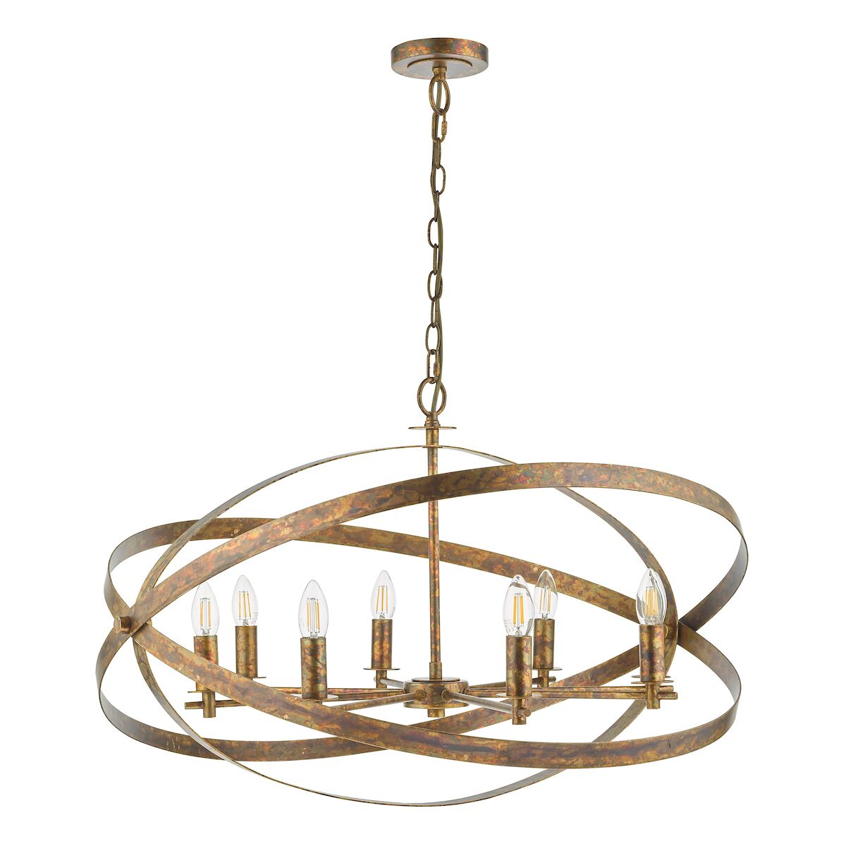 Nitya 8 Light Pendant Mottled Copper<br>Mottled Copper - Image 4