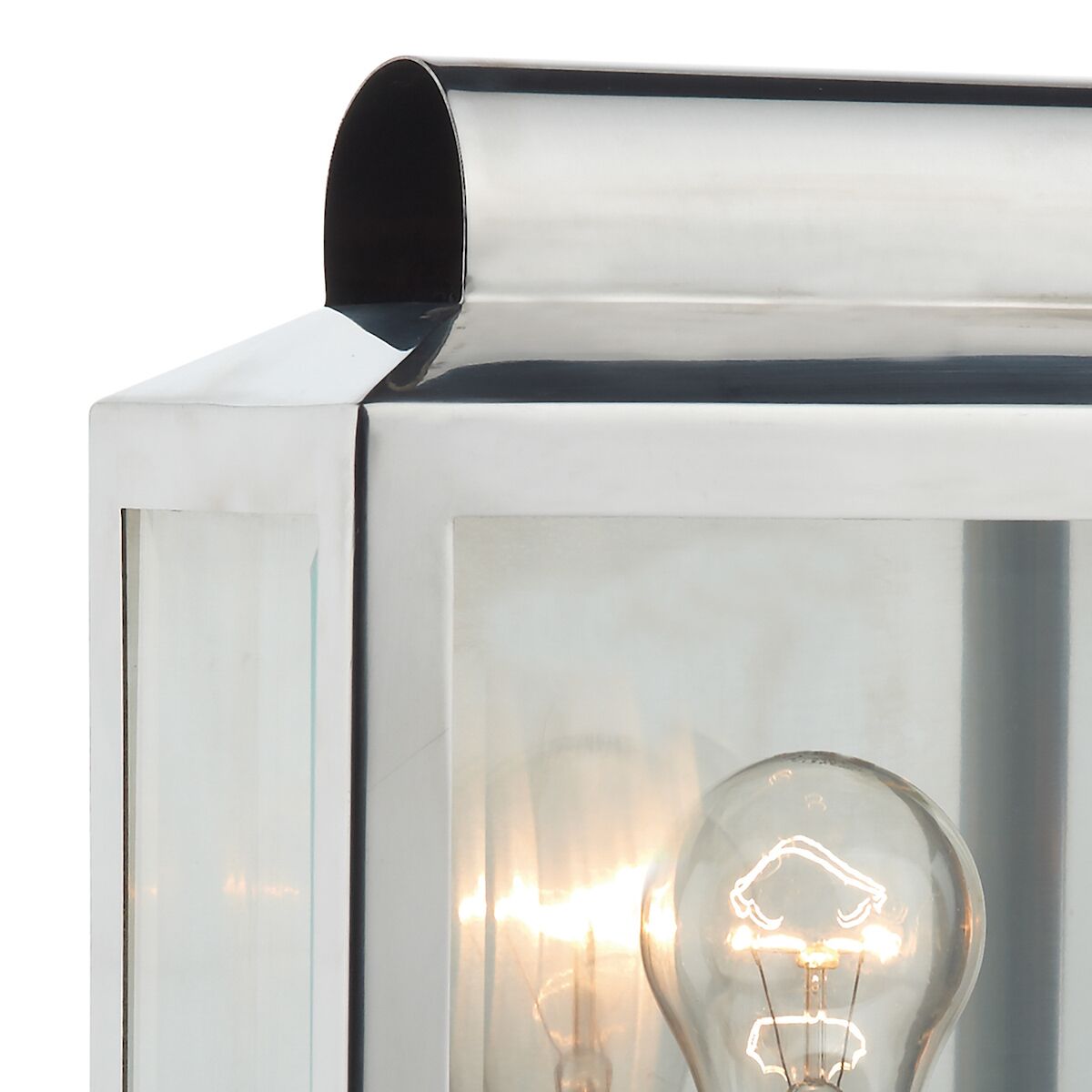 Notary Outdoor Wall Light Stainless Steel IP44<br>Polished Stainless Steel - Image 2