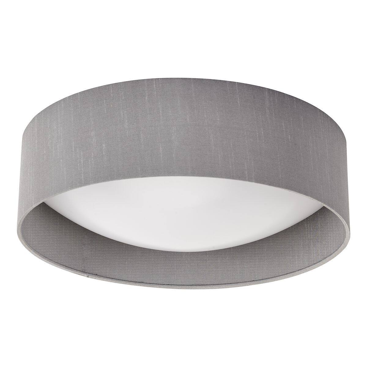 Nysa 2 Light Flush Grey Faux Silk 40cm<br>Grey - Image 2