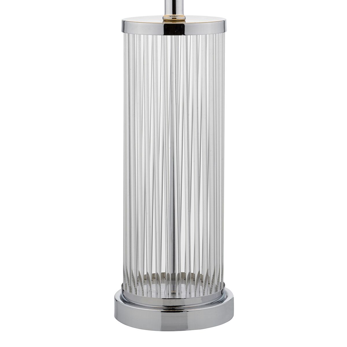 Olalla Table Lamp Polished Chrome Clear Glass With Shade <br>Polished Chrome - Image 2