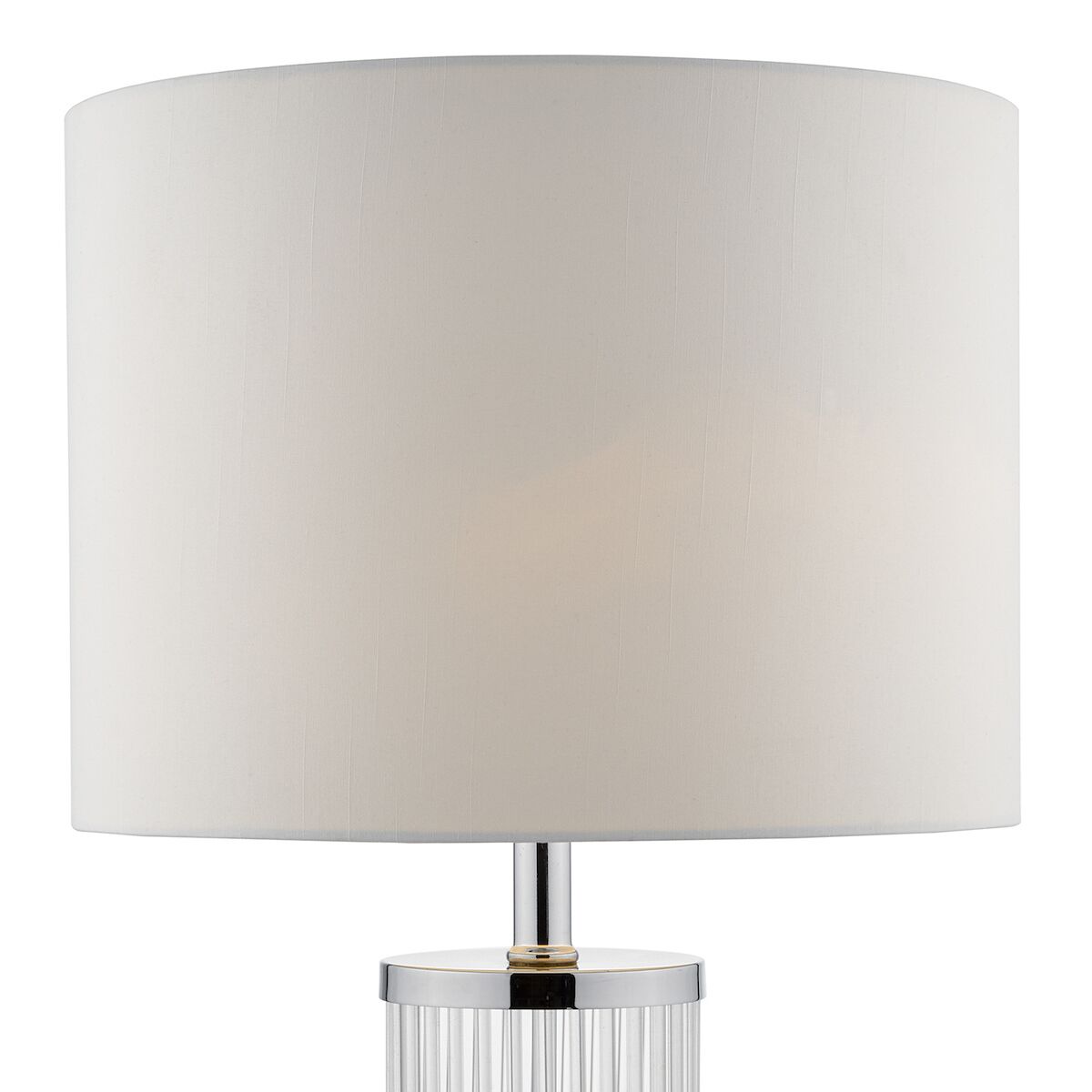 Olalla Table Lamp Polished Chrome Clear Glass With Shade <br>Polished Chrome - Image 3