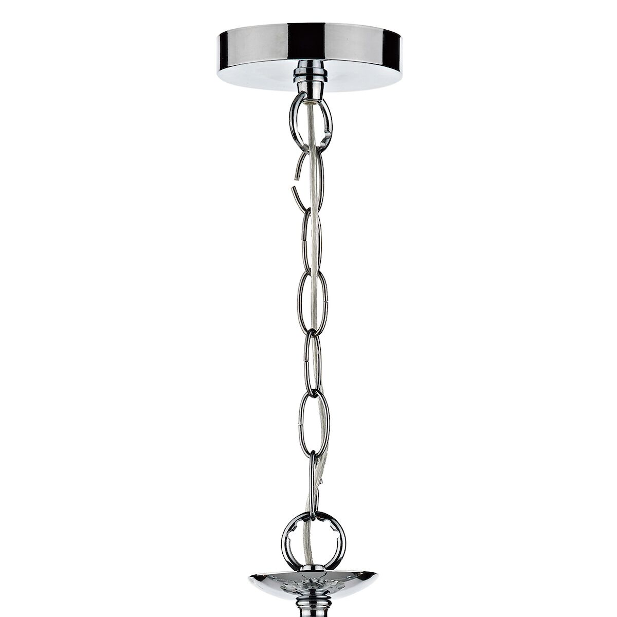 Oleana 5 Light Pendant Polished Chrome Crystal<br>Polished Chrome - Image 2