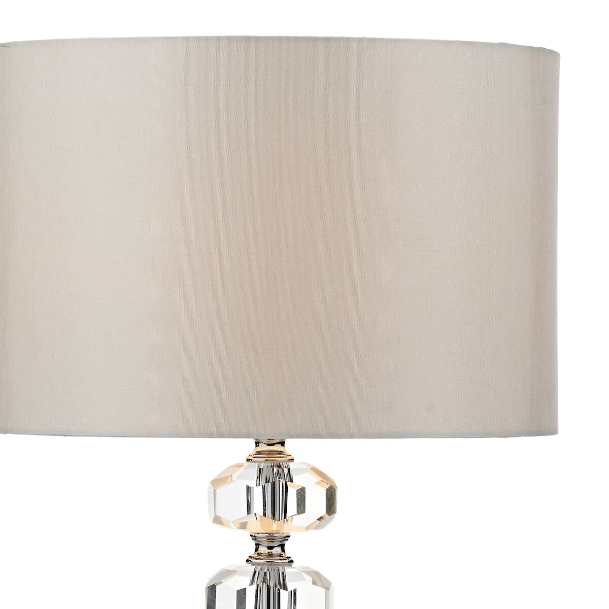 Oleana Table Lamp Polished Chrome Crystal With Shade <br>Polished Chrome - Image 3