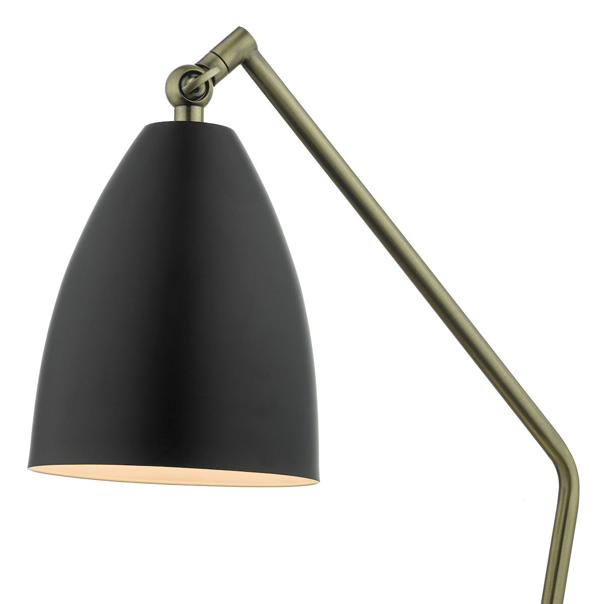 Olly Task Table Lamp Antique Brass Black<br>Antique Brass - Image 3