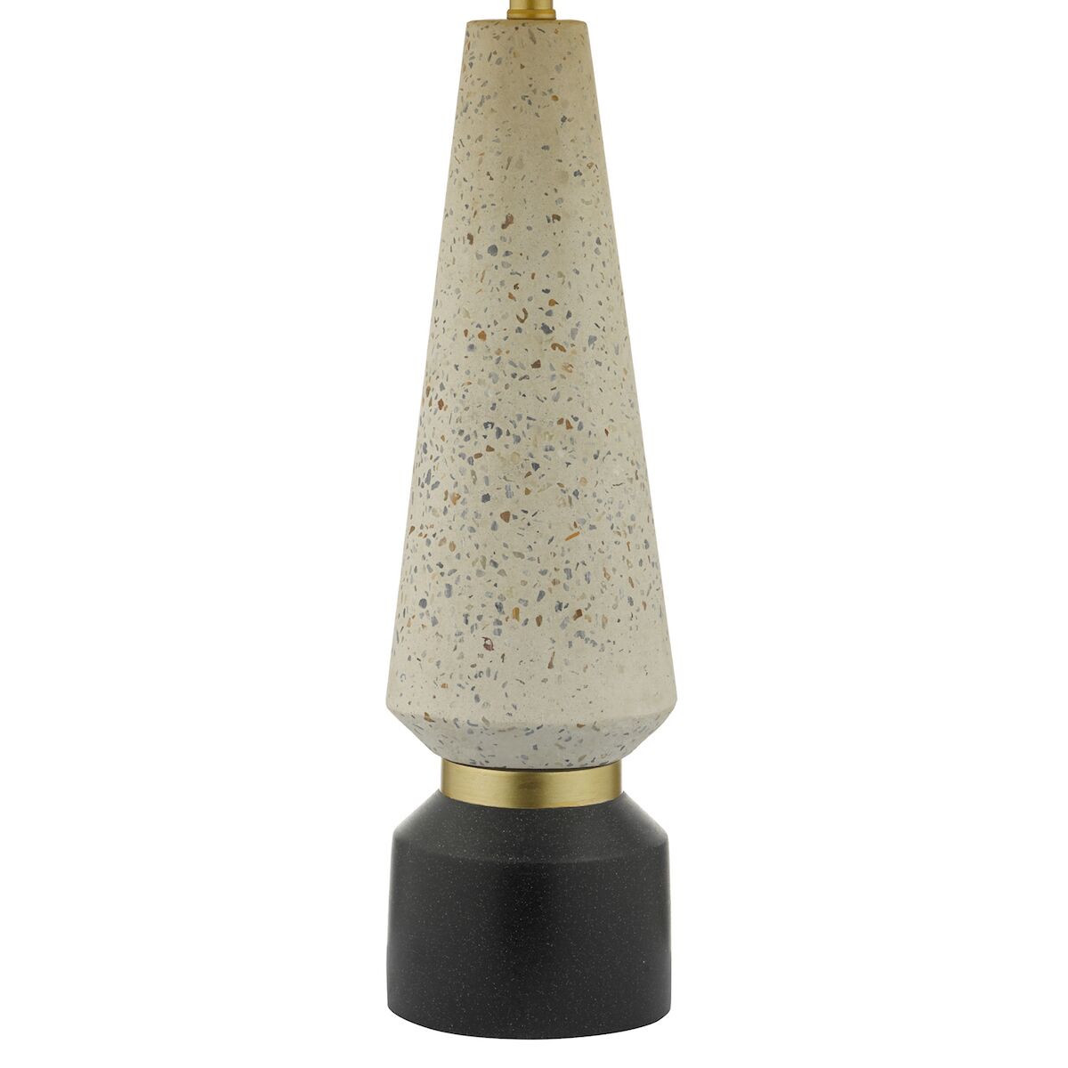 Onora Table Lamp White & Black With Shade <br>Matt Stone - Image 3