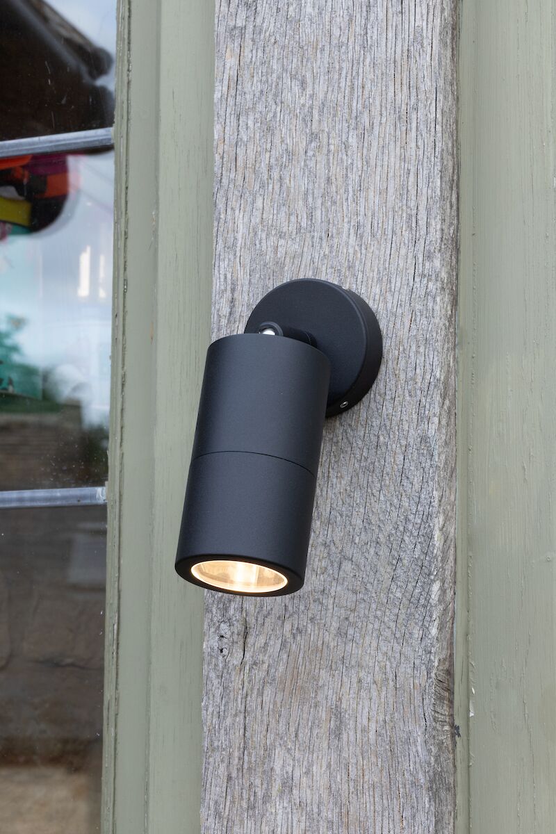 Ortega Outdoor Single Spotlight Matt Black IP65<br>Matt Black - Image 3