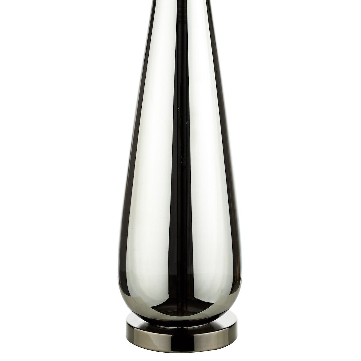 Pablo Table Lamp Black Chrome Smoked Glass With Shade <br>Smoked Glass - Image 2