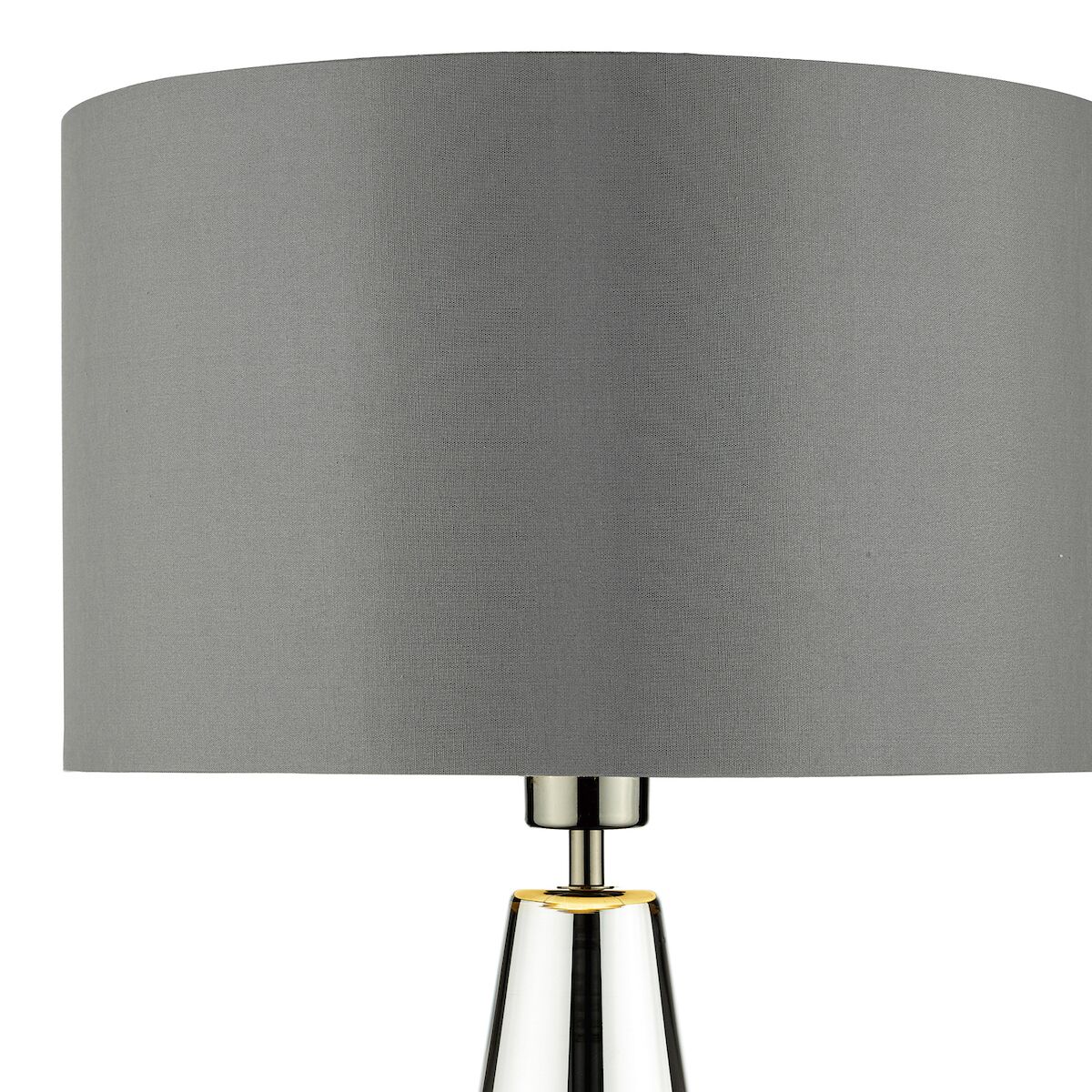 Pablo Table Lamp Black Chrome Smoked Glass With Shade <br>Smoked Glass - Image 3