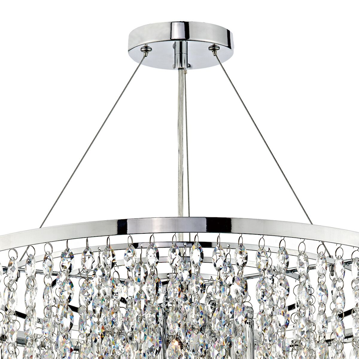Pescara 5 Light Round Pendant Decorative Crystal<br>Crystal - Image 2