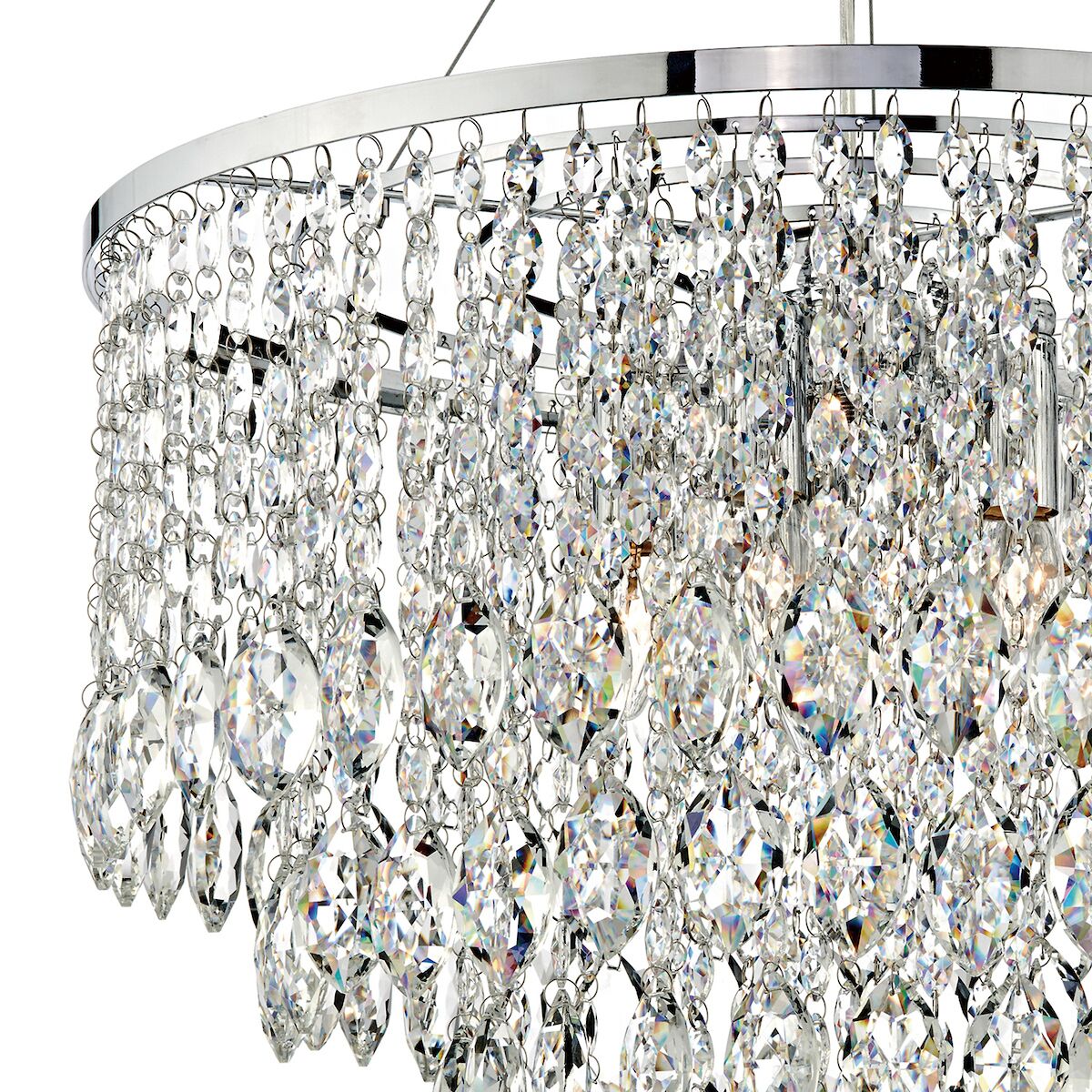 Pescara 5 Light Round Pendant Decorative Crystal<br>Crystal - Image 4