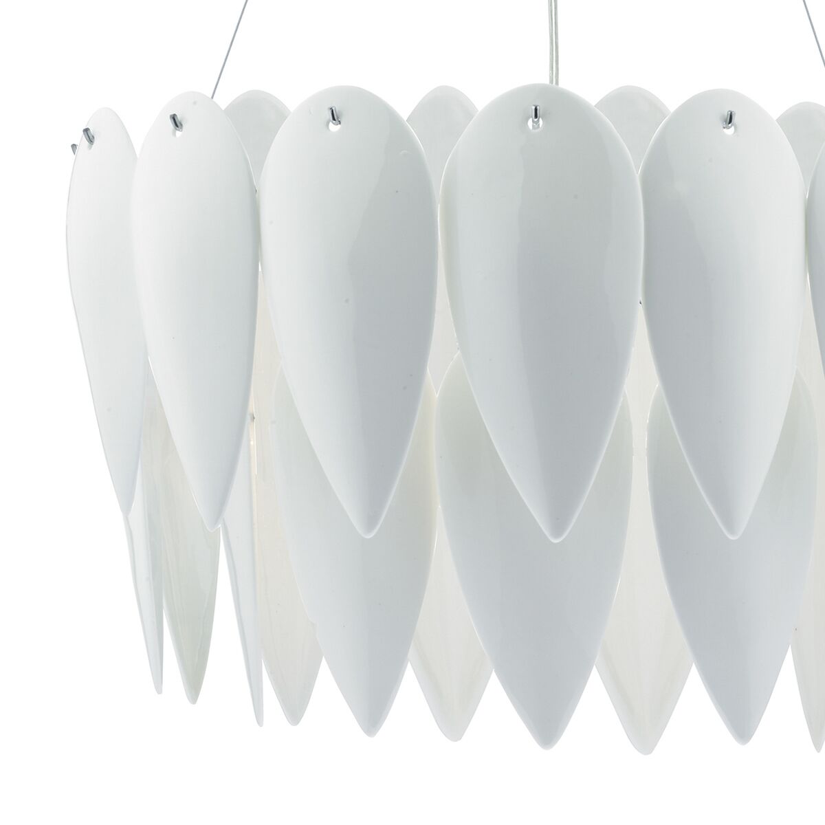 Phillipa 3 Light Pendant White CeramicWhite Ceramic - Image 3