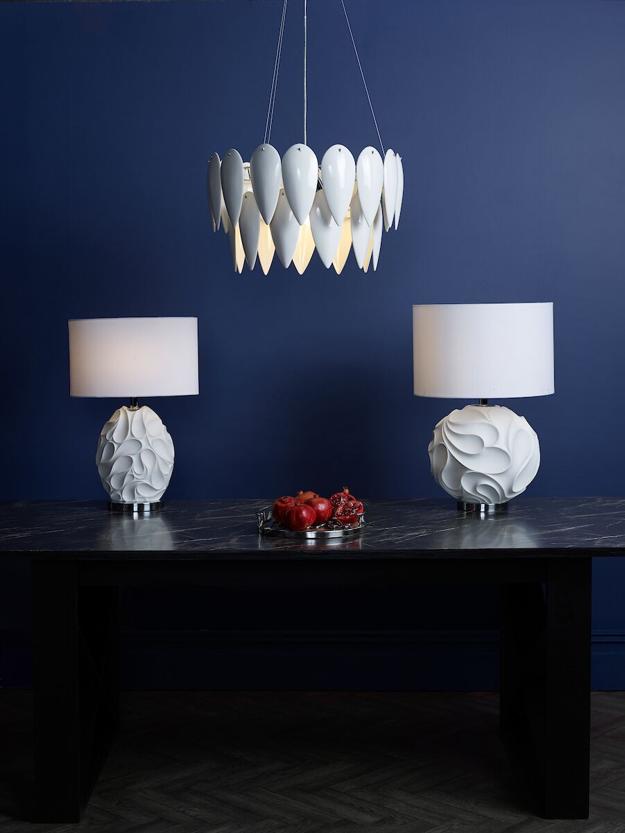 Phillipa 3 Light Pendant White CeramicWhite Ceramic - Image 5