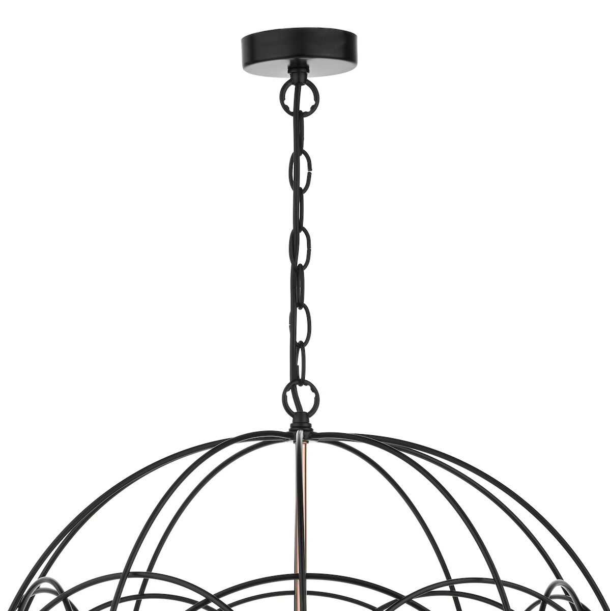 Phoenix 5lt Pendant Black & Copper<br>Matt Black - Image 3