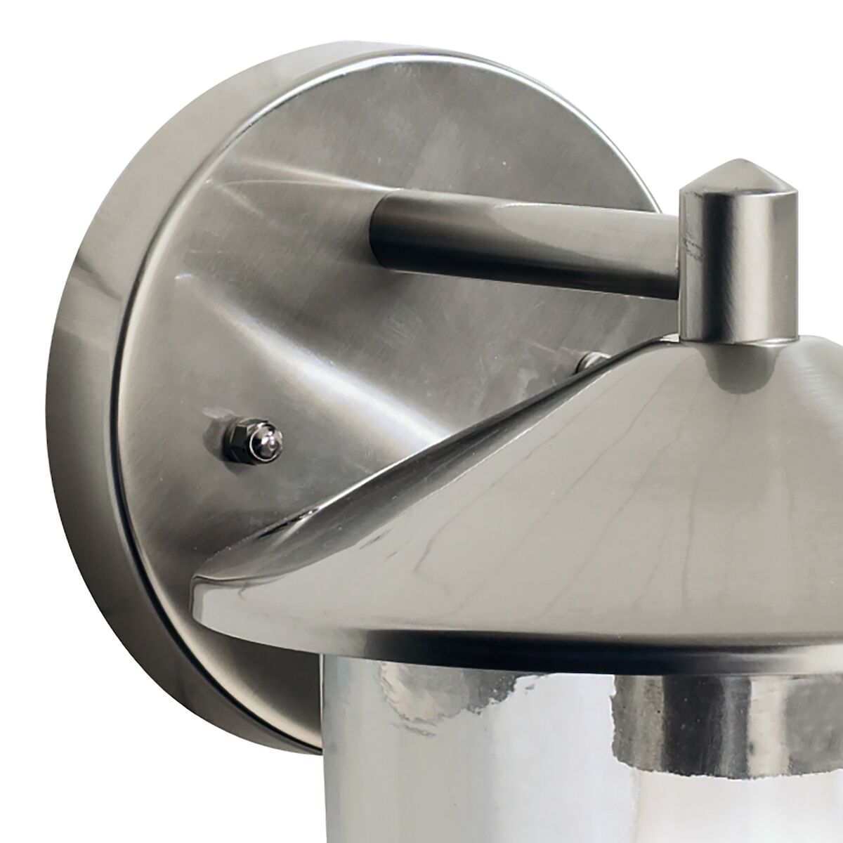 Poole Outdoor Wall Light Stainless Steel Glass IP44<br>Polished Stainless Steel - Image 2