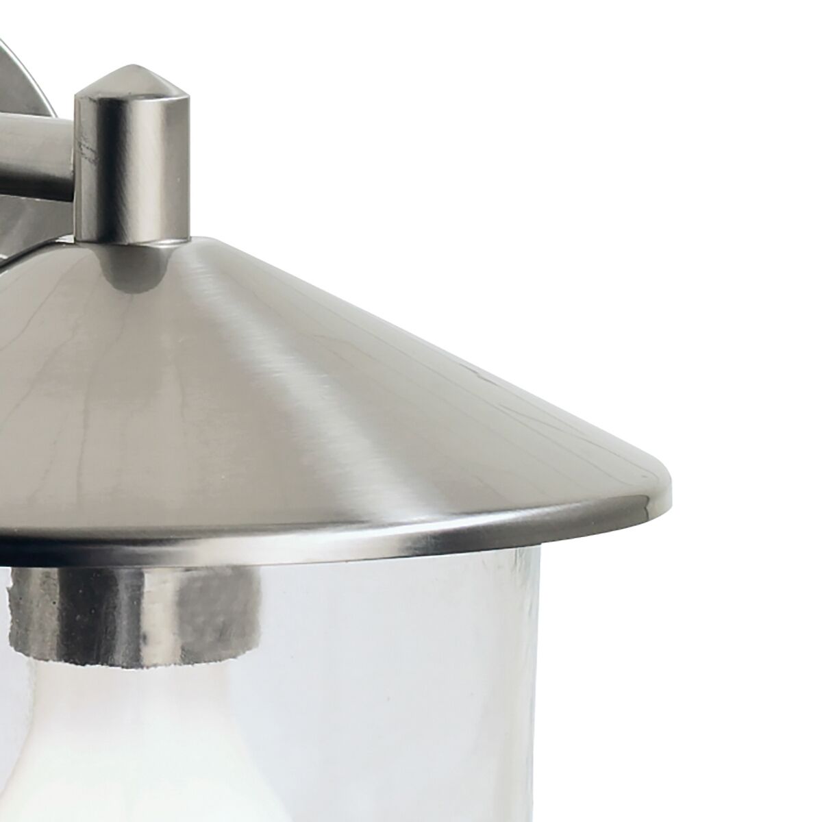 Poole Outdoor Wall Light Stainless Steel Glass IP44<br>Polished Stainless Steel - Image 3