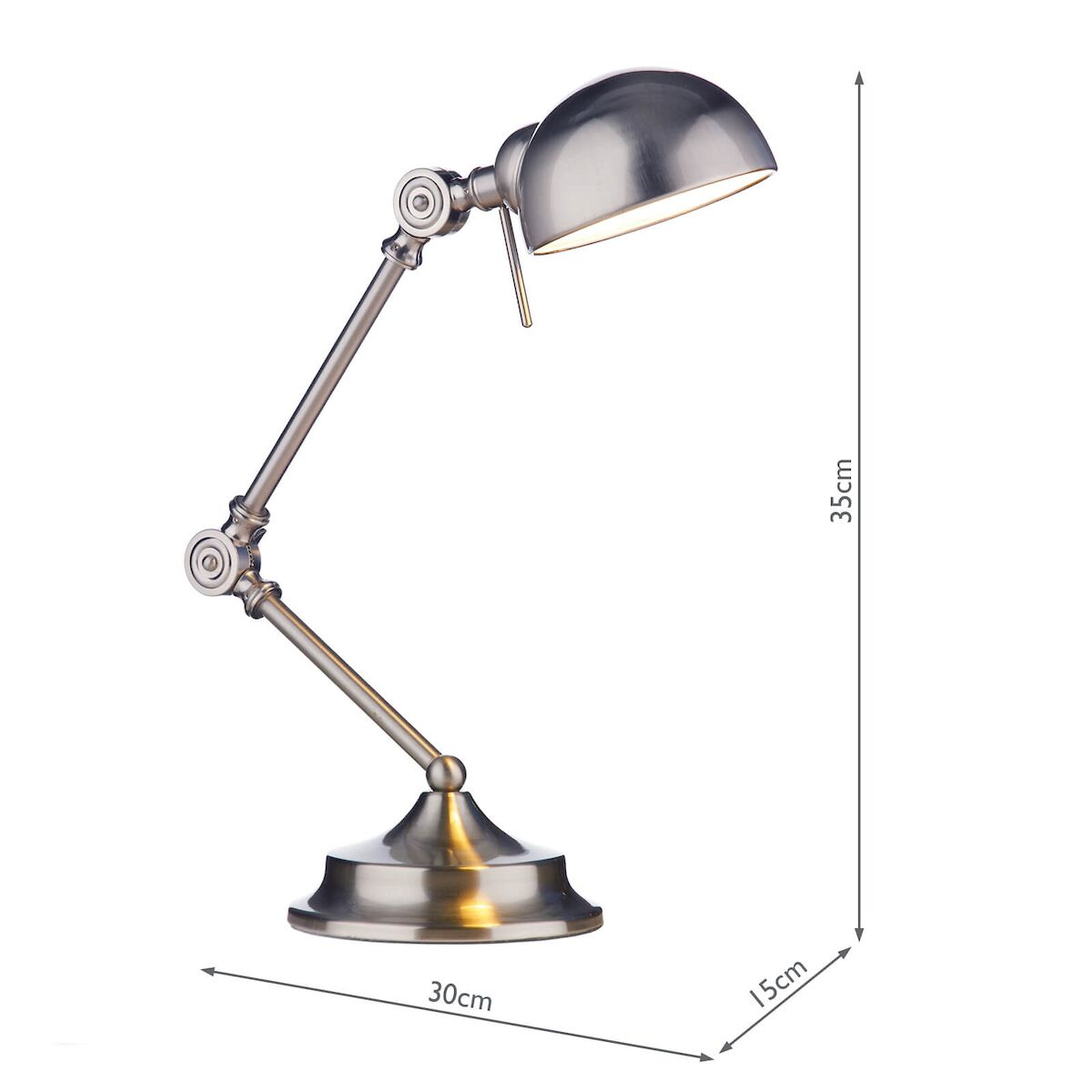 Ranger Task Table Lamp Satin Chrome<br>Satin Chrome - Image 6