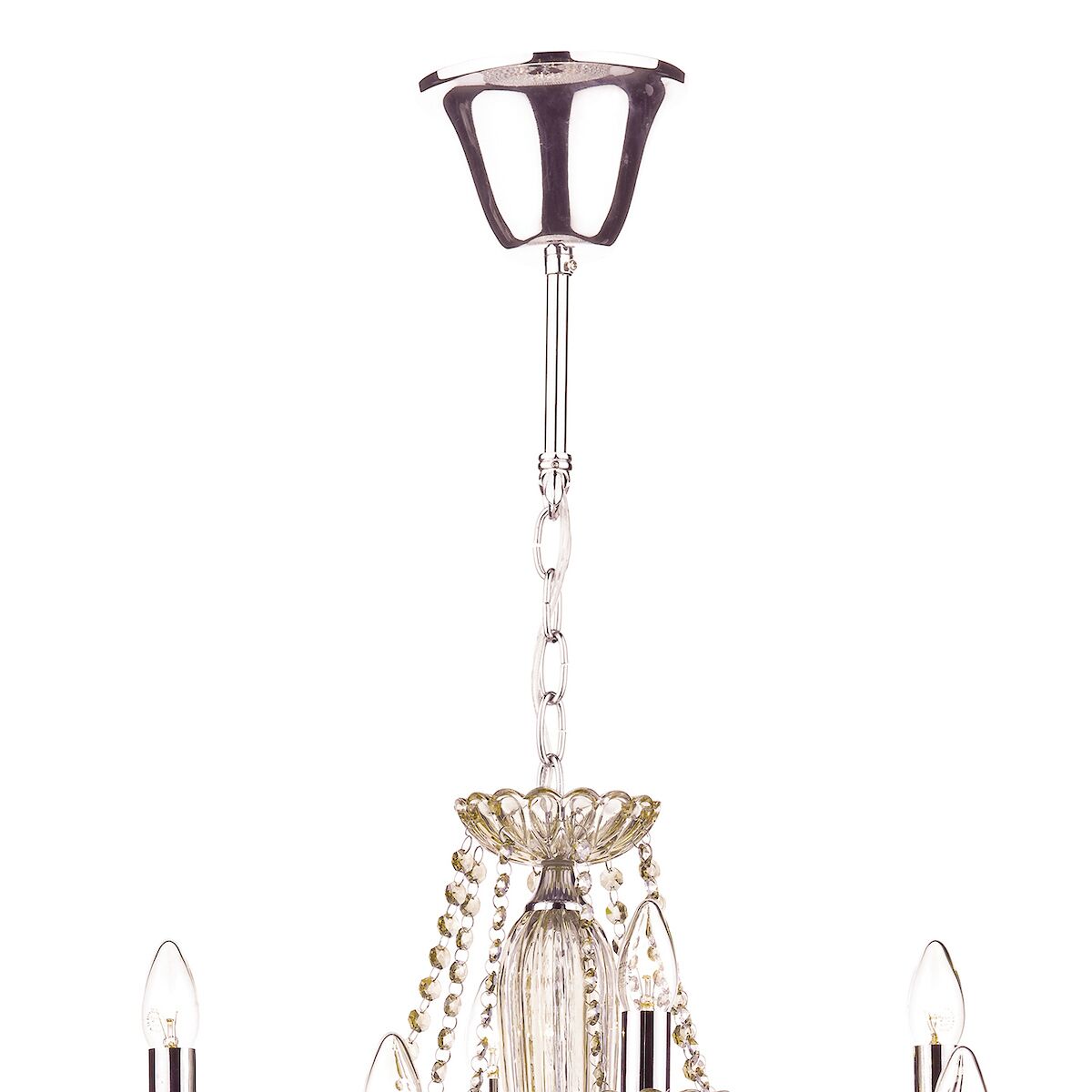 Raphael 12 Light Chandelier Champagne Crystal<br>Champagne Glass - Image 2