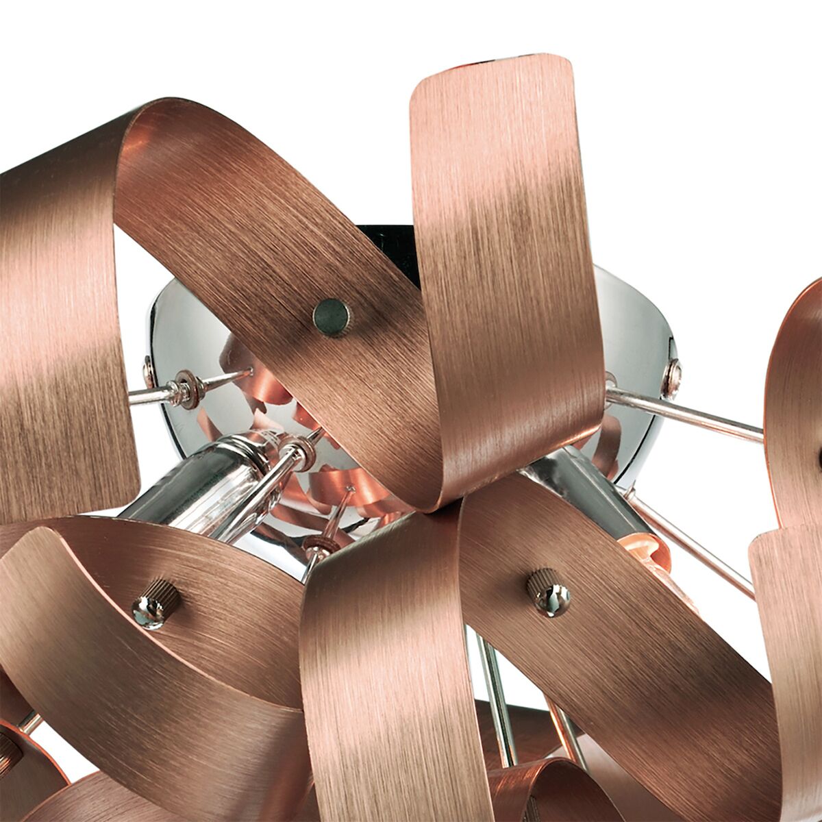 Rawley 4 Light Flush Brushed Copper 40cm<br>Brushed Copper - Image 2